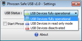 change usb status