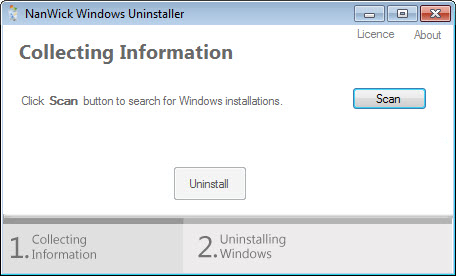 uninstall windows