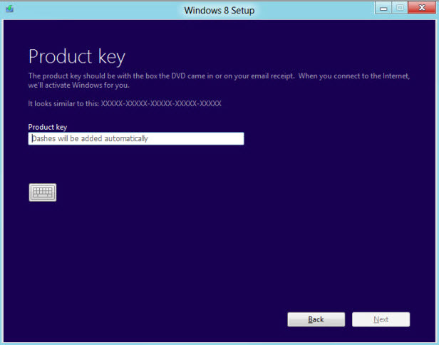 windows 8 product key