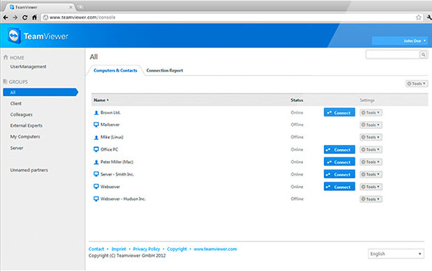 teamviewer web management console