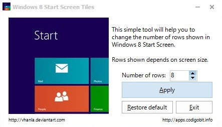 windows 8 start screen tiles