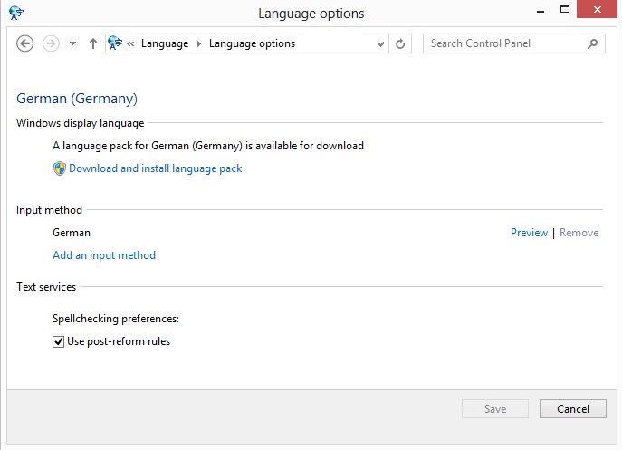 download language pack windows 8