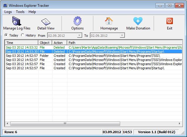 monitor windows explorer changes