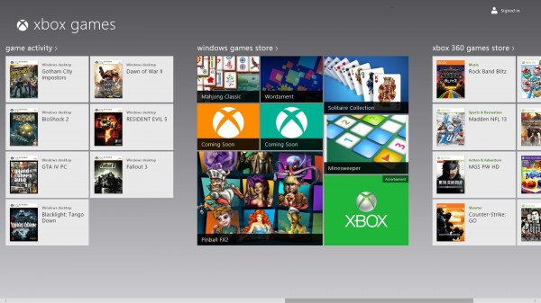 windows games xbox