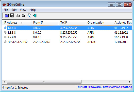 offline ip address lookup