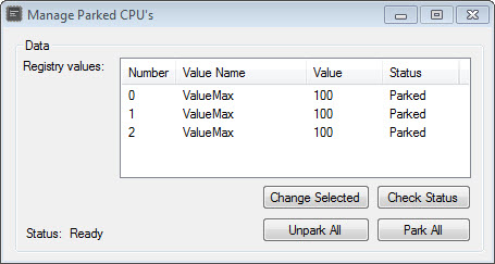 managed parked cpus