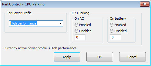 core parking