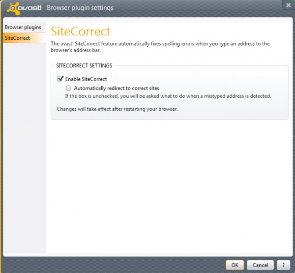 avast sitecorrect