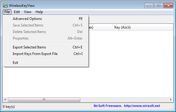 import wireless network keys