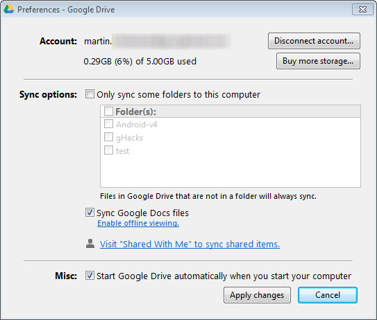 google drive for pc