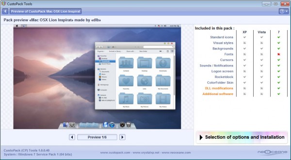 mac os x lion theme windows 7