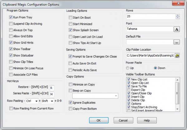 clipboard magic options