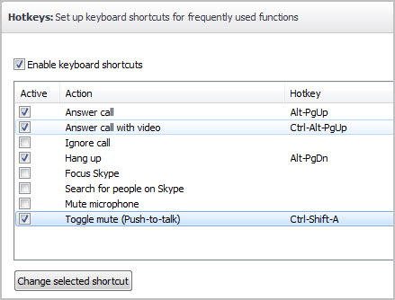 skype push to talk hotkey