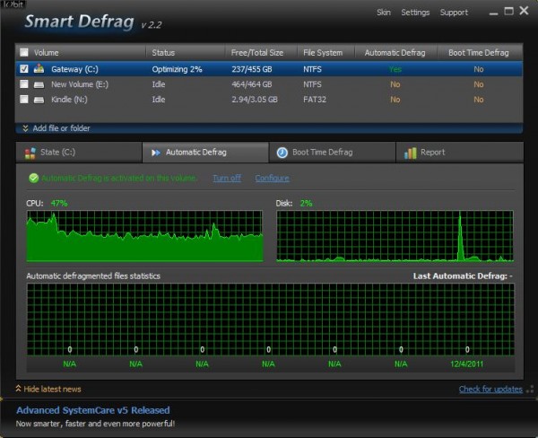 defragmentation software