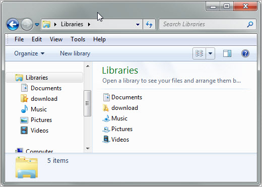 create new library