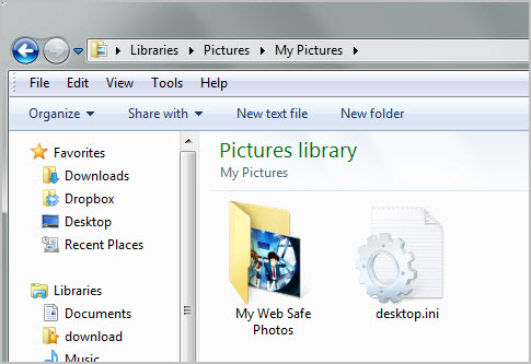 windows explorer folder image