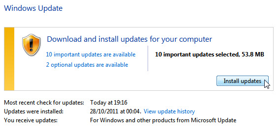 windows updates