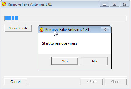 remove fake antivirus