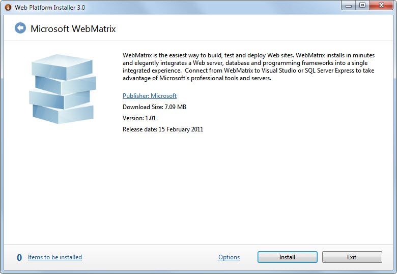 microsoft webmatrix