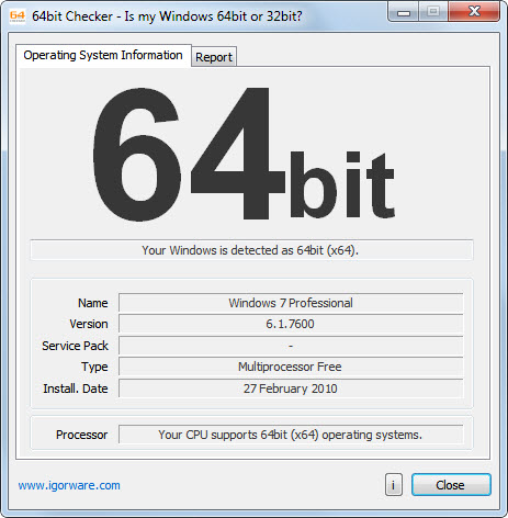 64bit checker