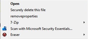 securely delete files