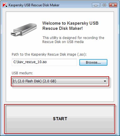 kaspersky usb rescue disk