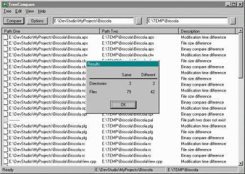 compare files