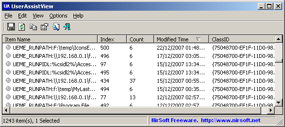 windows program history