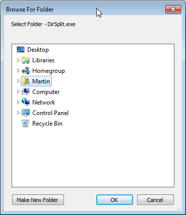 dirsplit folder