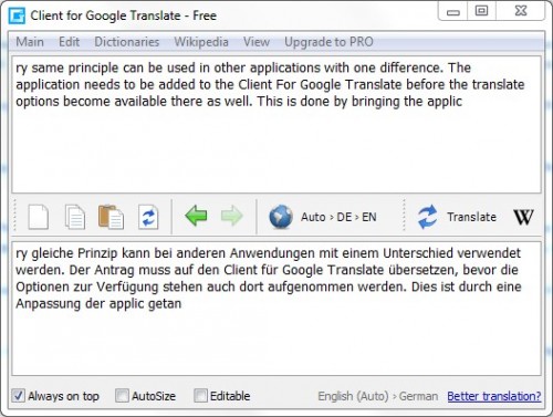 client google translate