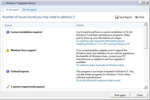 windows 7 upgrade advisor 2