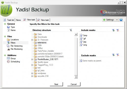 yadis backup software