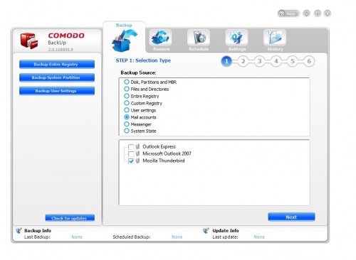 comodo backup 2