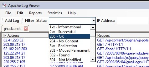 apache log analysis