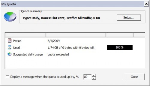 bandwidth quota