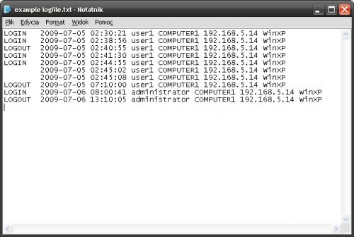 analyze access log file