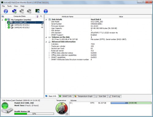 hard drive health monitoring