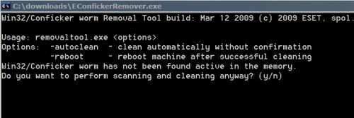conficker removal