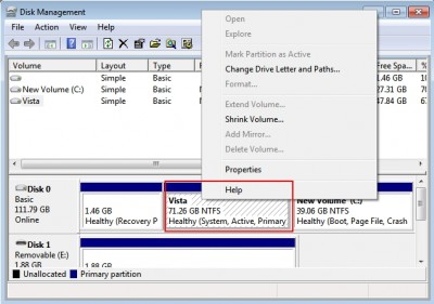 windows7 hidden partition