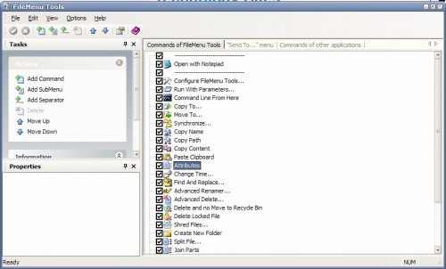 filemenu tools