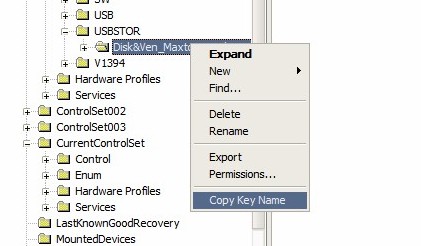 copy usb name