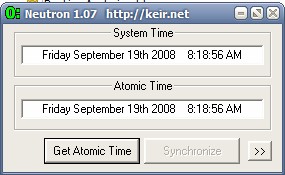 desktop atomic clock software