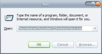 system restore xp