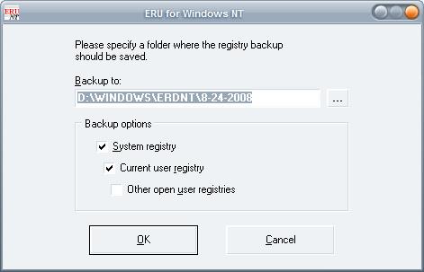 backup registry