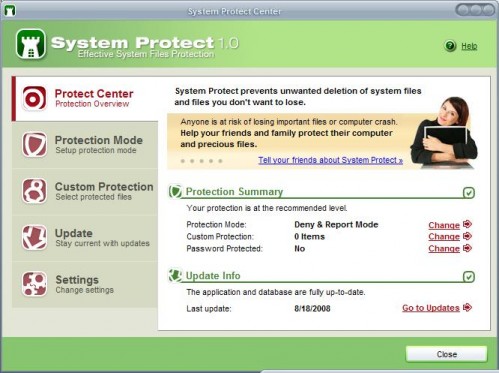 system protect