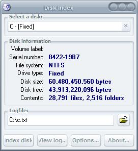 disk index