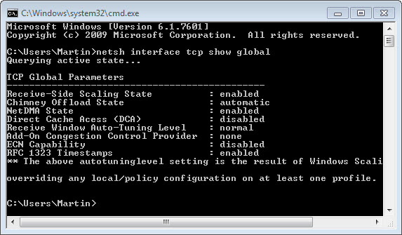 windows slow network performance