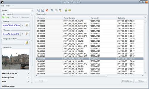 exif sorter