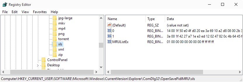 document history windows