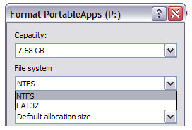 format usb drive ntfs